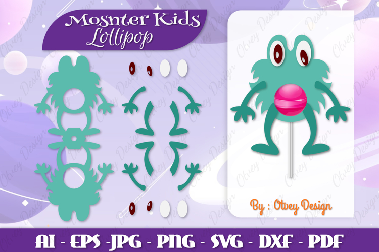Cute Monster Clipart Image 4