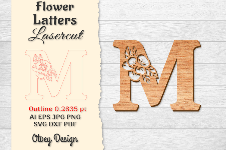 Floral Alphabet Svg Image 14