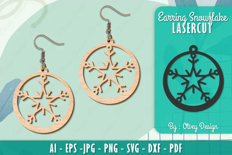 Snowflake 3D Layered Lasercut File