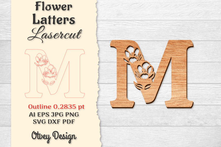 Floral Alphabet Svg Image 11