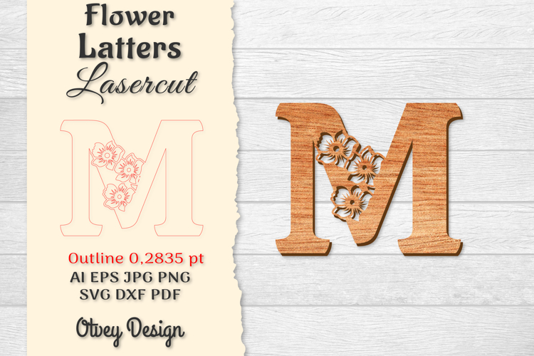Floral Alphabet Svg Image 6