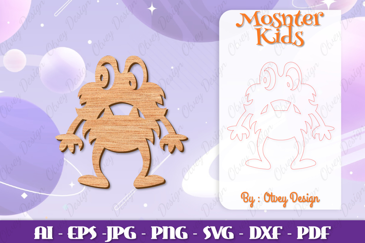 Cute Monster Clipart Image 23