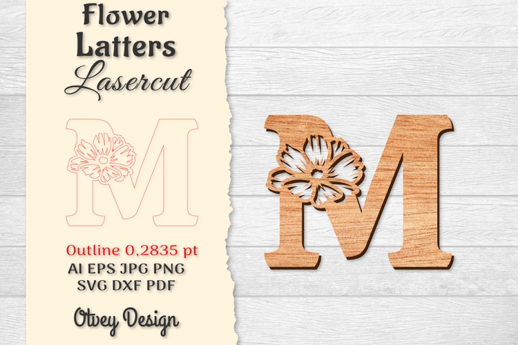 Floral Alphabet Svg Image 21