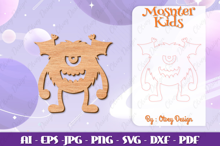 Cute Monster Clipart Image 24