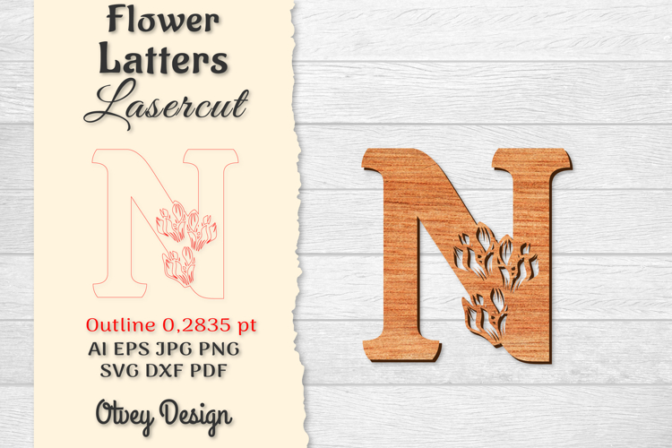 Floral Alphabet Svg Image 9