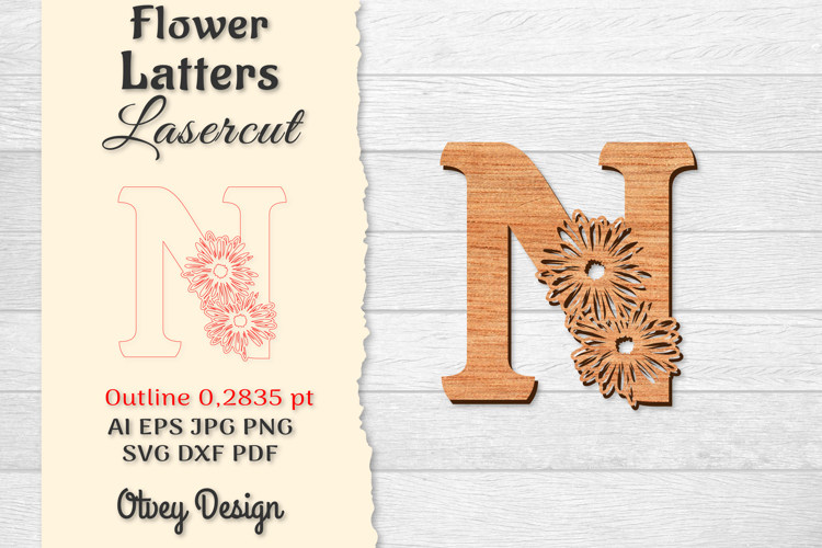 Floral Alphabet Svg Image 18