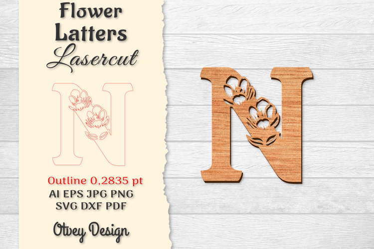 Floral Alphabet Svg Image 12