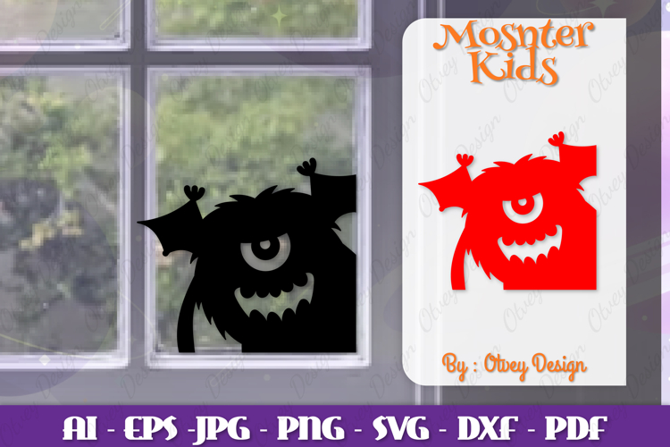 Halloween Window Silhouette Image 7
