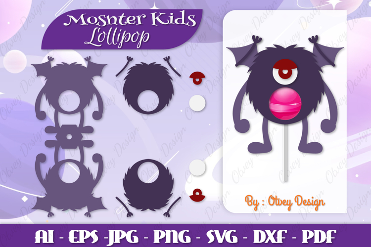Cute Monster Clipart Image 3