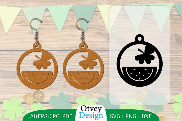 St Patricks Day Earrings LaserCut File