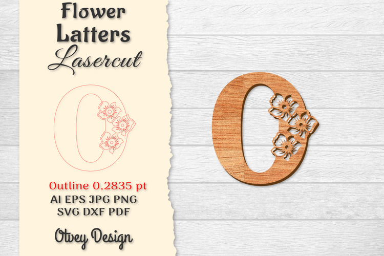 Floral Alphabet Svg Image 4