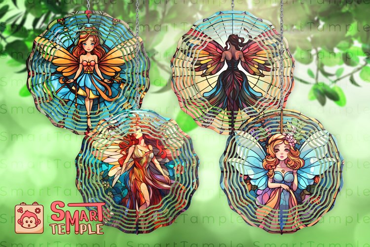 Fairy 3d wind spinner, Fairy wind spinner 10 inch