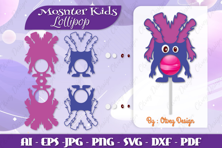 Cute Monster Clipart Image 24