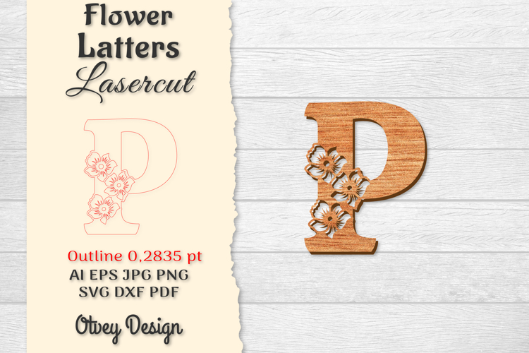 Floral Alphabet Svg Image 2