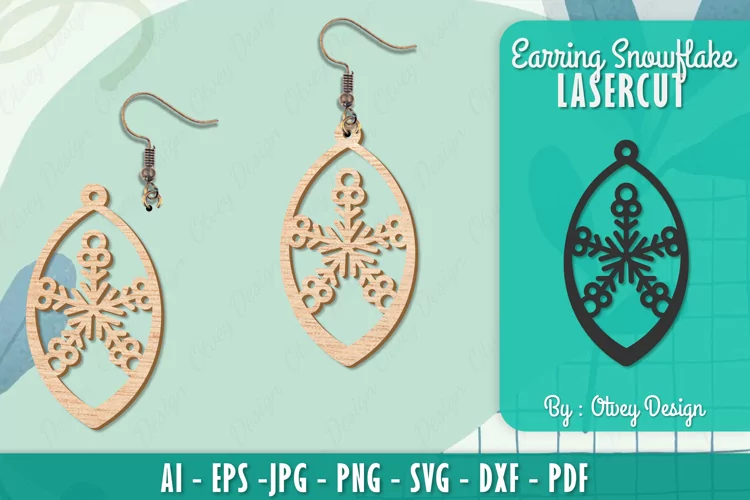 Snowflake 3D Layered Lasercut File