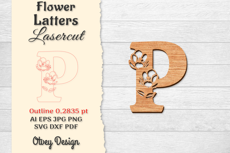 Floral Alphabet Svg Image 13