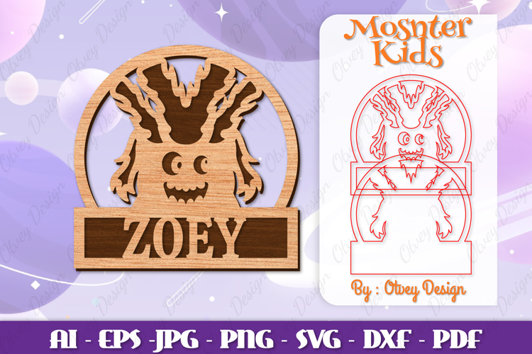 Cute Monster Clipart Image 5