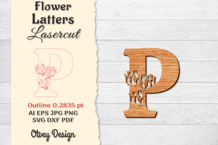 Floral Alphabet Svg Image 11
