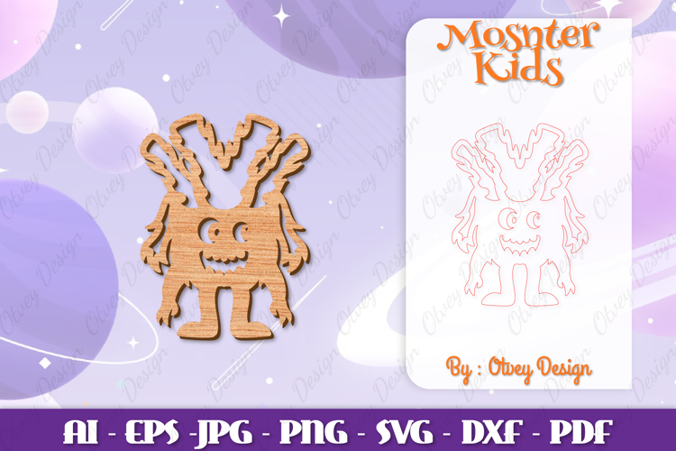 Cute Monster Clipart Image 21