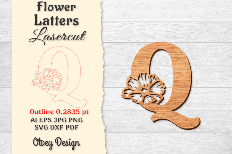 Floral Alphabet Svg Image 24