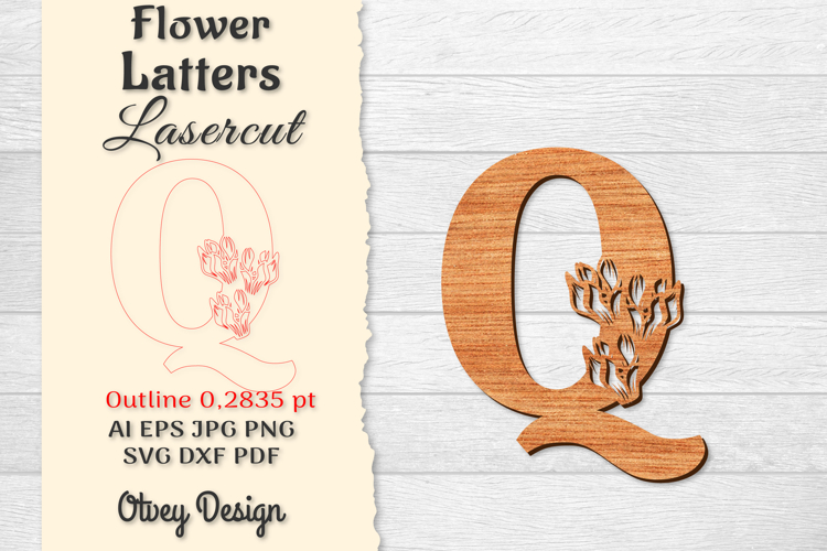 Floral Alphabet Svg Image 12
