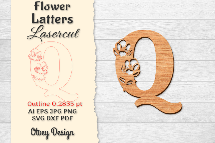 Floral Alphabet Svg Image 15