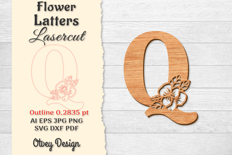 Floral Alphabet Svg Image 18