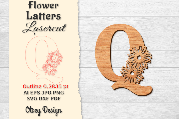 Floral Alphabet Svg Image 21