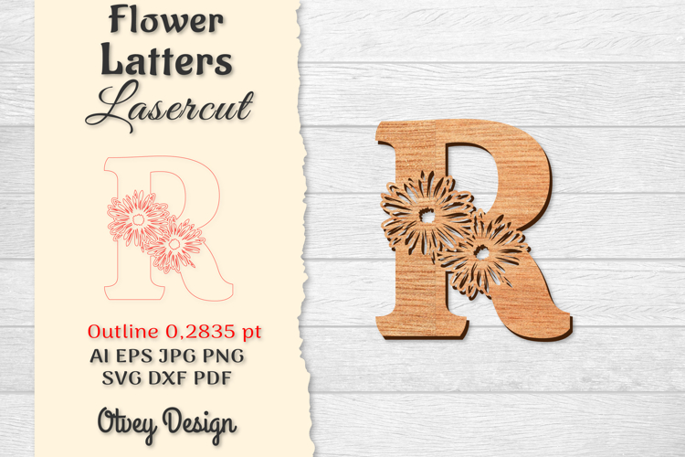 Floral Alphabet Svg Image 23