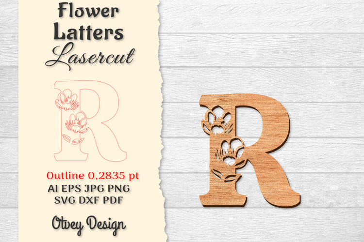 Floral Alphabet Svg Image 16