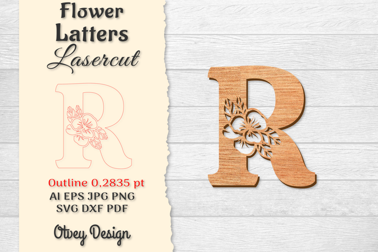 Floral Alphabet Svg Image 19
