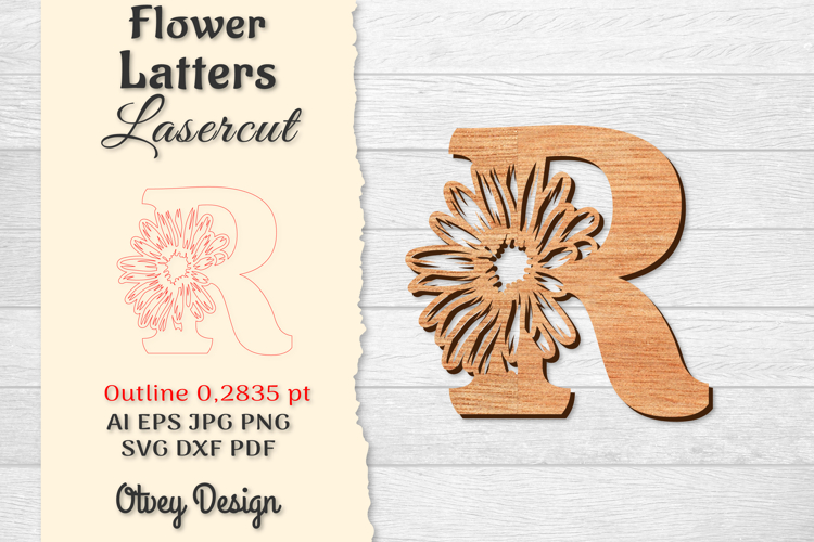 Floral Alphabet Svg Image 19