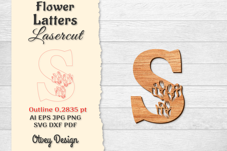Floral Alphabet Svg Image 14