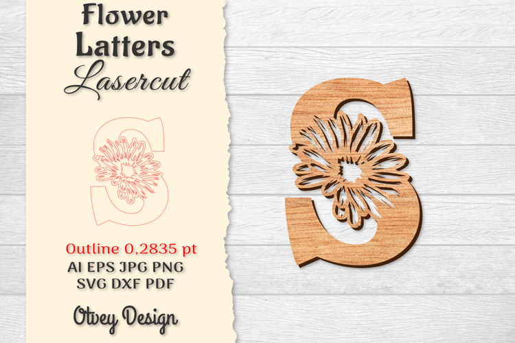Floral Alphabet Svg Image 18