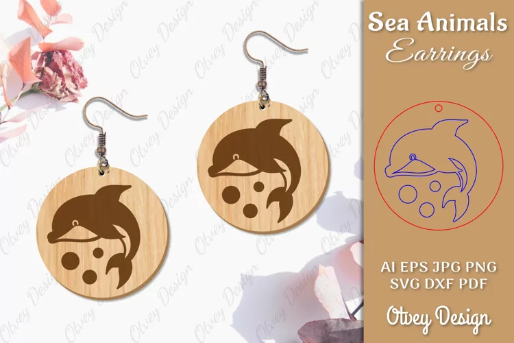 Keychain Sea Animals Lasercut SVG
