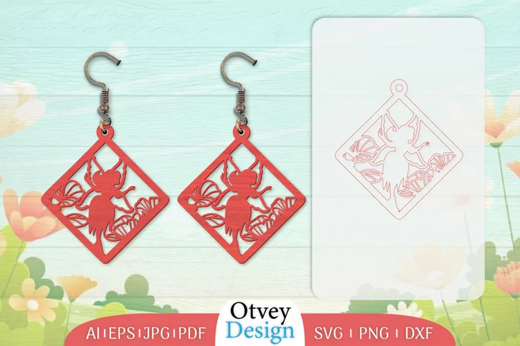Fairy Earrings Lasercut