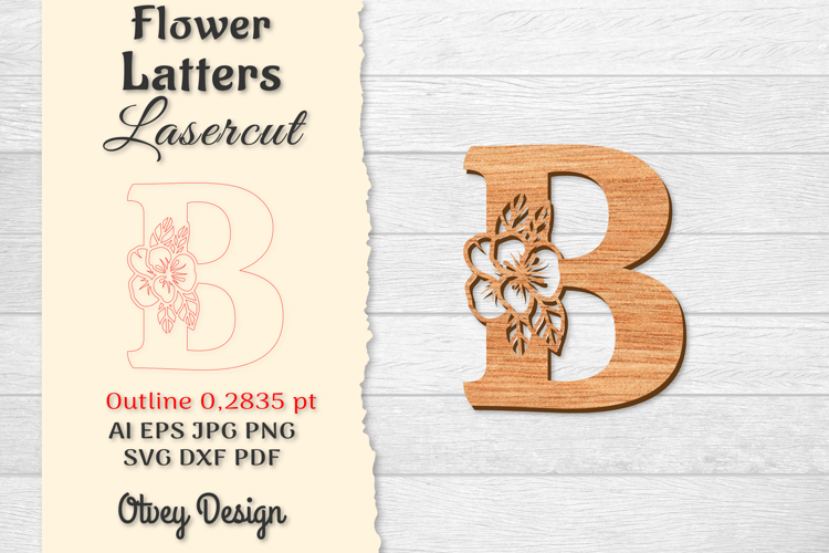 Floral Alphabet Svg Image 3