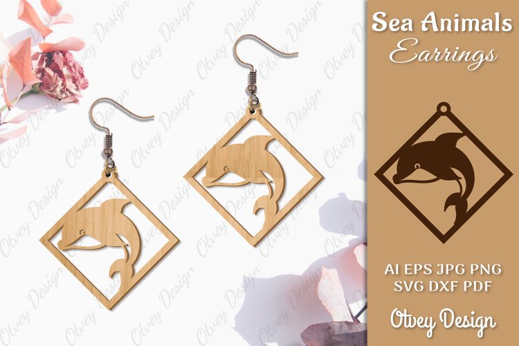 Keychain Sea Animals Lasercut SVG