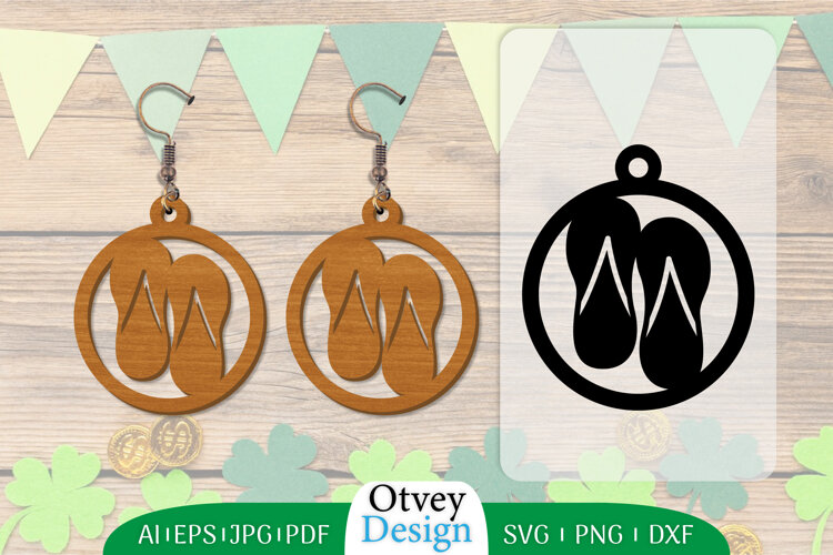 Earring Summer Lasercut example image 1