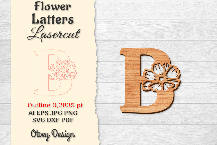 Floral Alphabet Svg Image 9