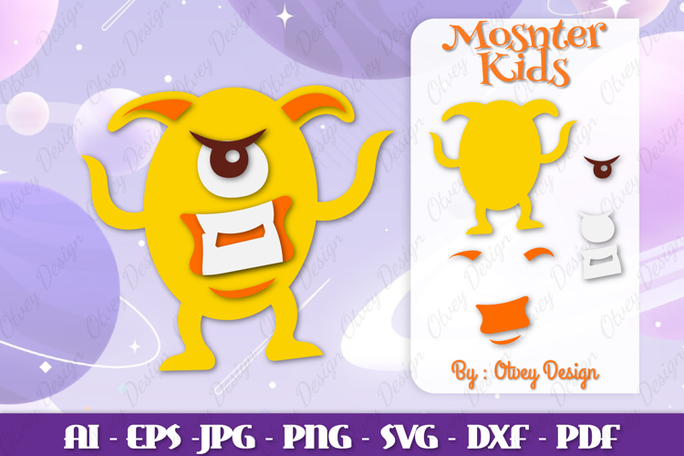 Monster Kids SVG, Funny Monster SVG