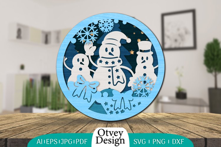 Christmas Snowman Svg Image 24