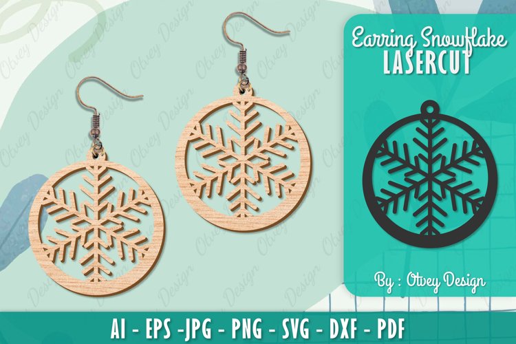 Snowflake 3D Layered Lasercut File