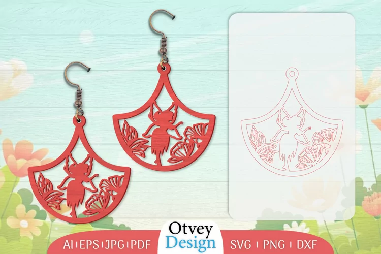 Fairy Earrings Lasercut