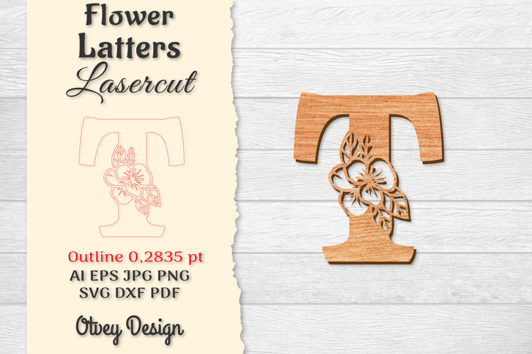 Floral Alphabet Svg Image 21