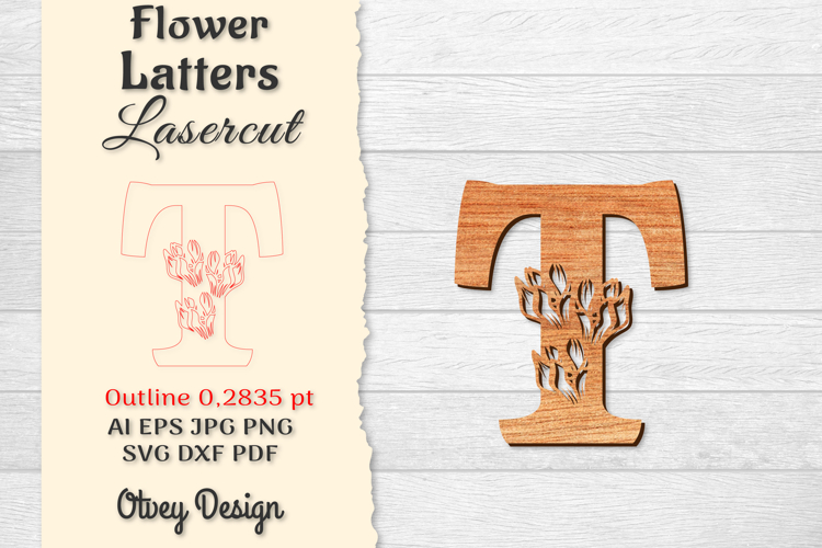Floral Alphabet Svg Image 15