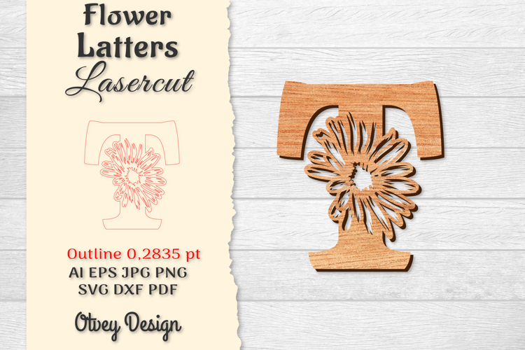 Floral Alphabet Svg Image 17