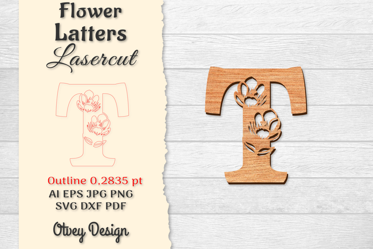 Floral Alphabet Svg Image 18