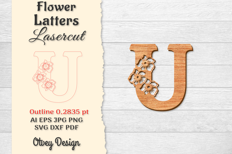 Floral Alphabet Svg Image 22