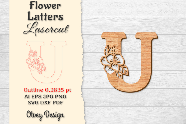Floral Alphabet Svg Image 23